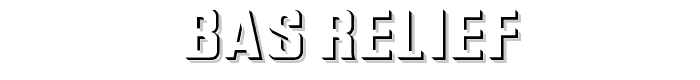 Bas Relief font